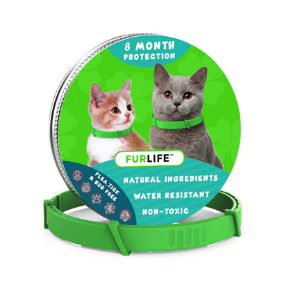 FurLife™ - 8 Months All Natural Flea and Tick Collar for Cats